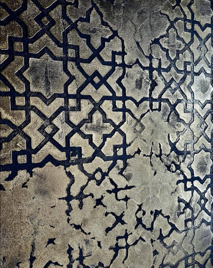 Set for plaster and paint wall decoration 10 DFA stencils (Oriental pattern 72 + Round pattern 14) 0.3-1 mm (N00010)
