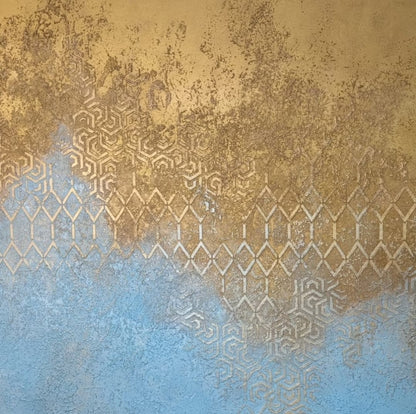 Set for decorating walls for plaster and paint 11 DFA stencils (Geometry 148 + Geometry 14) 0.3-1 mm (N00011)