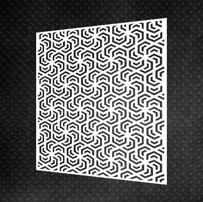 Set for decorating walls for plaster and paint 11 DFA stencils (Geometry 148 + Geometry 14) 0.3-1 mm (N00011)