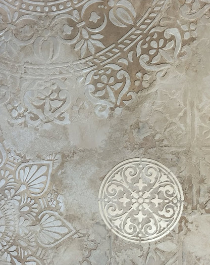 Set for plaster and paint wall decoration 12 Stencils DFA (Round pattern 54 + Round pattern 7 + Square pattern 4) 0.3-1 mm (N00012)