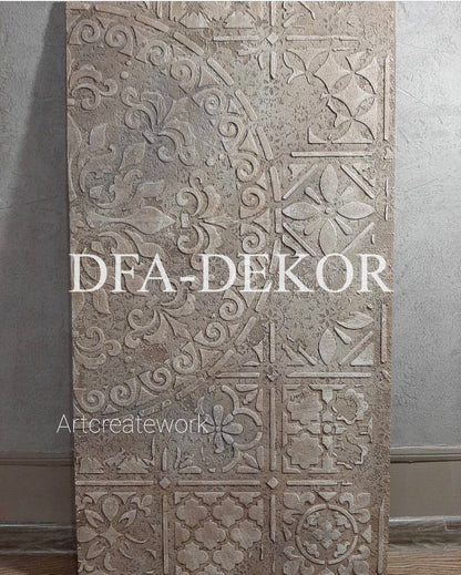 Set for plaster and paint wall decoration 12 Stencils DFA (Round pattern 54 + Round pattern 7 + Square pattern 4) 0.3-1 mm (N00012)