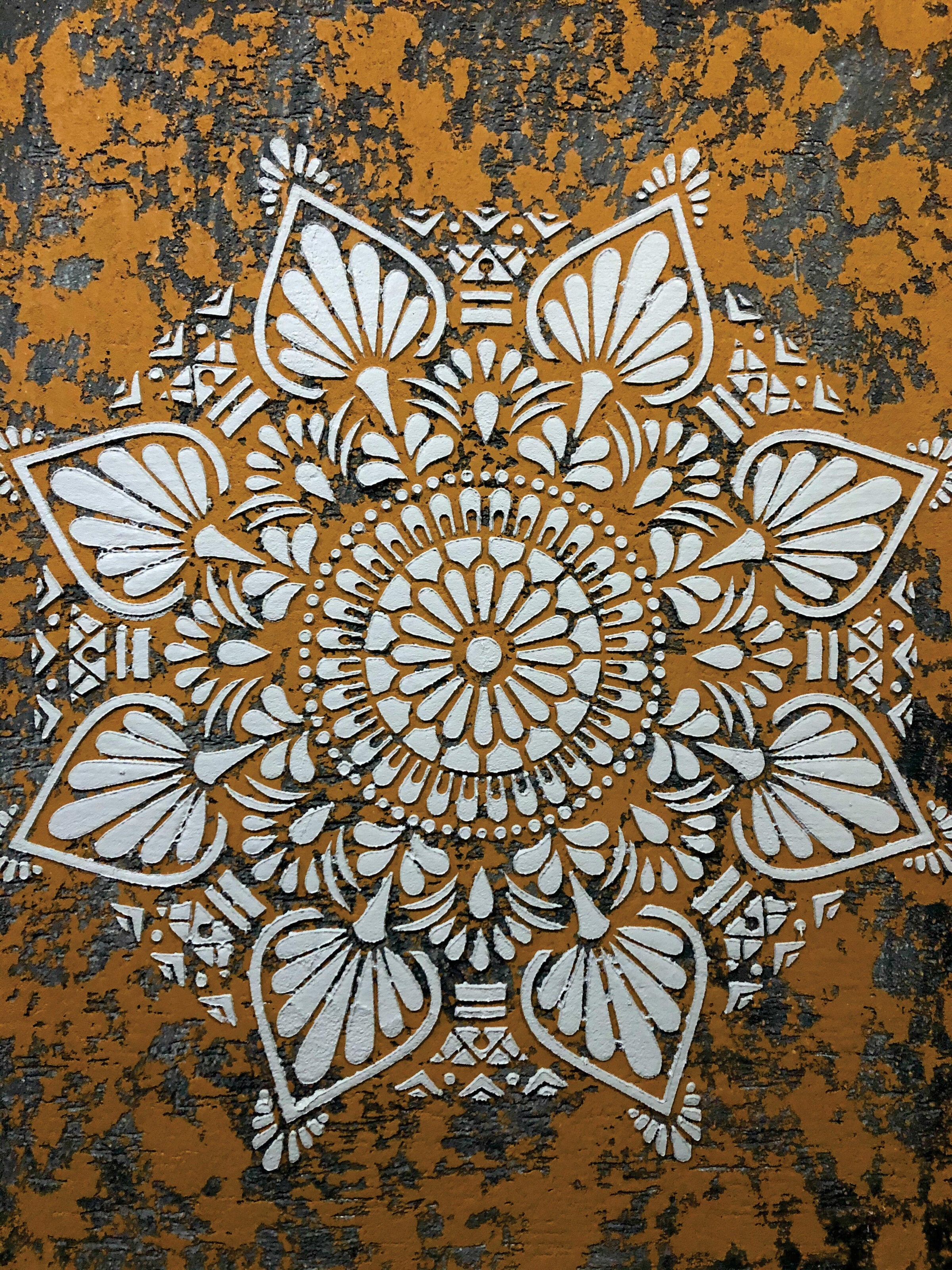 Set for plaster and paint wall decoration 12 Stencils DFA (Round pattern 54 + Round pattern 7 + Square pattern 4) 0.3-1 mm (N00012)