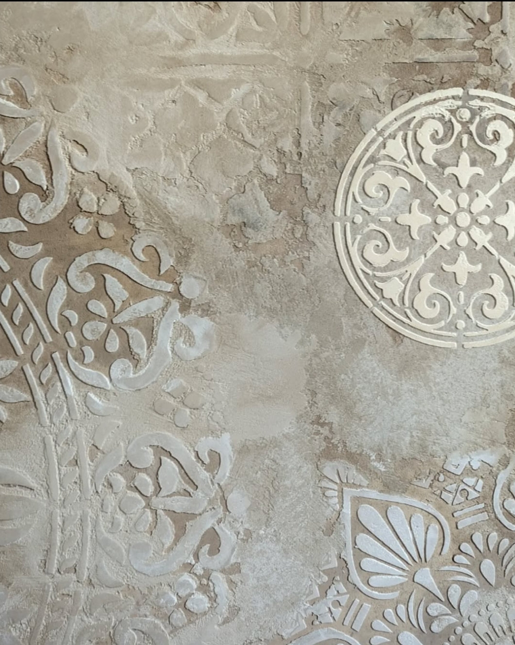 Set for plaster and paint wall decoration 12 Stencils DFA (Round pattern 54 + Round pattern 7 + Square pattern 4) 0.3-1 mm (N00012)