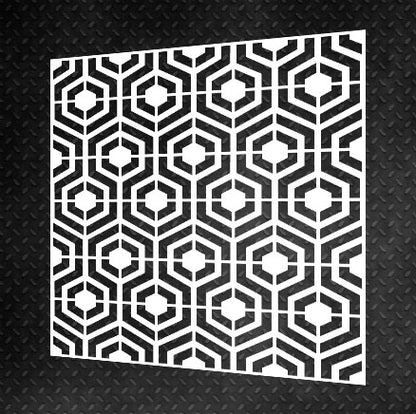 Set for decorating walls for plaster and paint 13 Stencils DFA (Geometry 25 + Geometry 77) 0.3-1 mm (N00013)