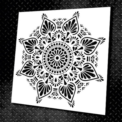 Wall decoration set for plaster and paint 14 DFA stencils (Round pattern 7 + Geometry 15 + Round pattern 54) 0.3-1 mm (N00014)