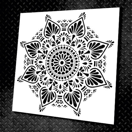 Wall decoration set for plaster and paint 14 DFA stencils (Round pattern 7 + Geometry 15 + Round pattern 54) 0.3-1 mm (N00014)