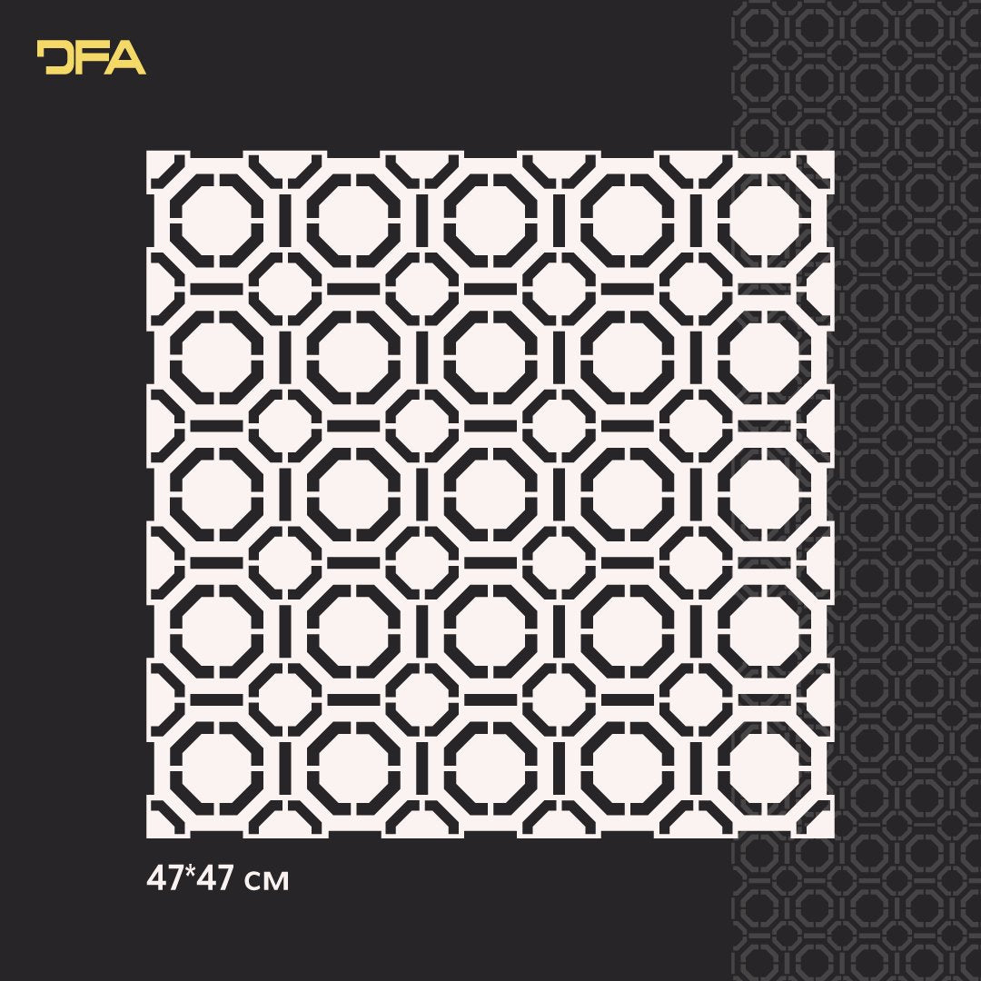 Set for decorating walls for plaster and paint 25 (Geometry 13 + Geometry 123) 0.3-1 mm (N00025)