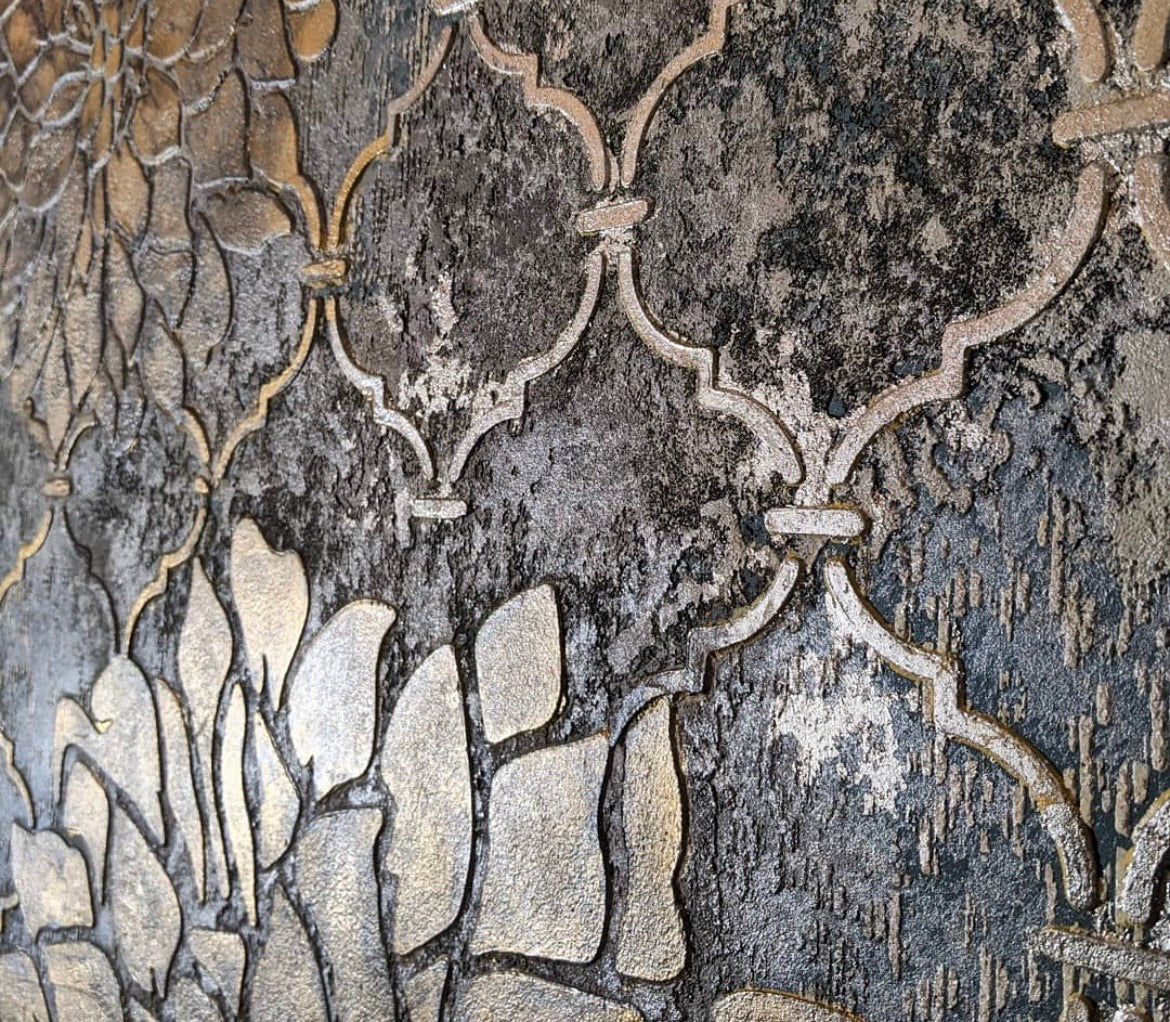Set for wall decoration under plaster and paint 27 (Nature 73 + Oriental pattern 1) 0.3-1 mm (N00027)