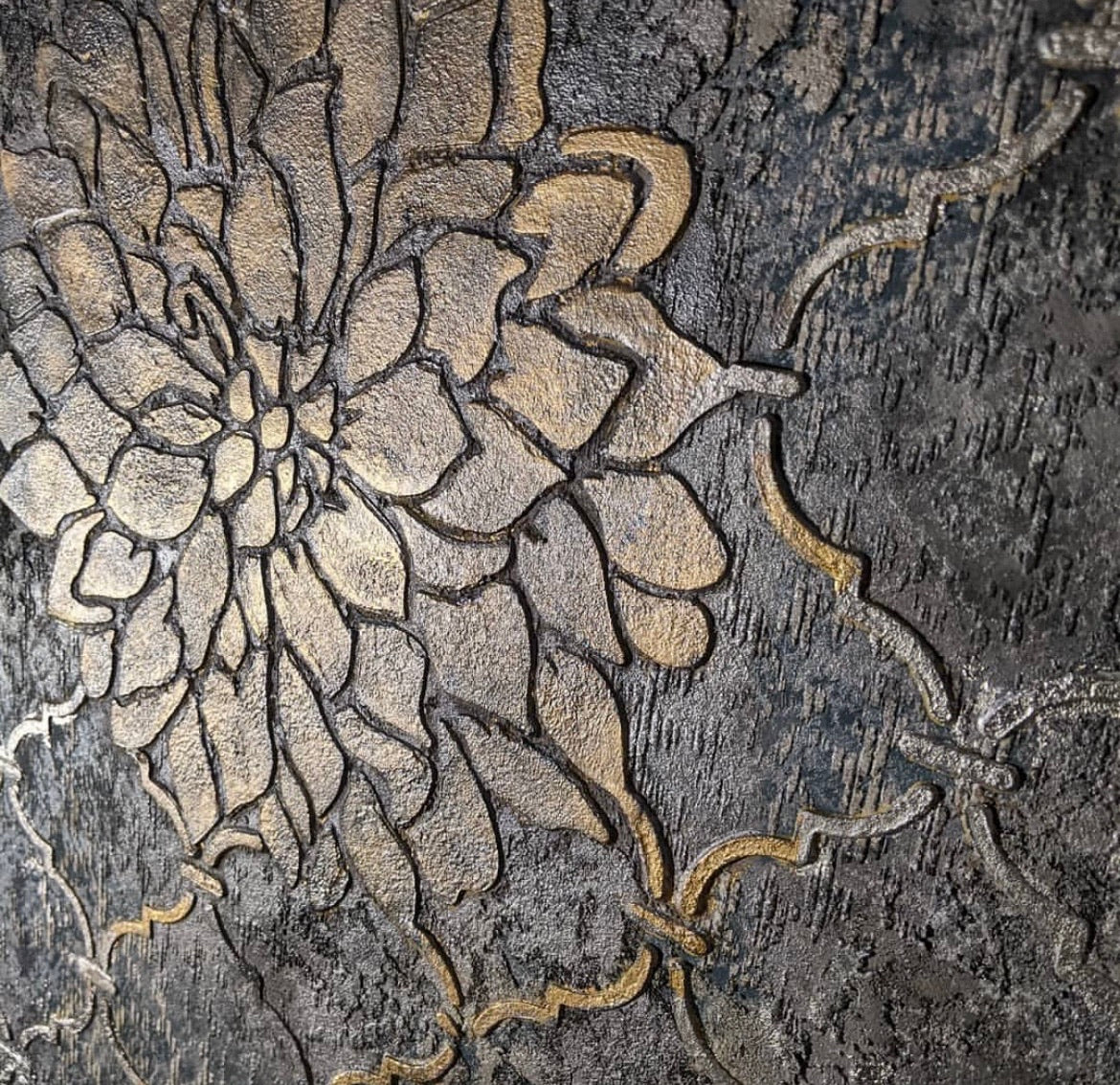 Set for wall decoration under plaster and paint 27 (Nature 73 + Oriental pattern 1) 0.3-1 mm (N00027)