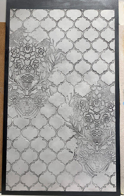Set for wall decoration under plaster and paint 29 (Damask 26 + Oriental pattern 9) 0.3-1 mm (N00029)