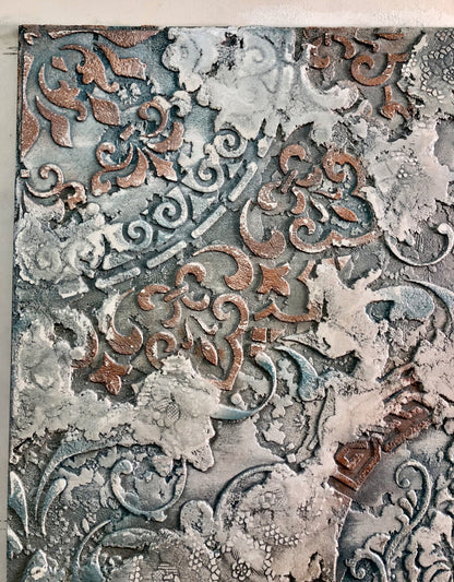 Wall decoration set for plaster and paint 31 (Round pattern 53 + Damask 4 + Oriental pattern 18) 0.3-1 mm (N00031)
