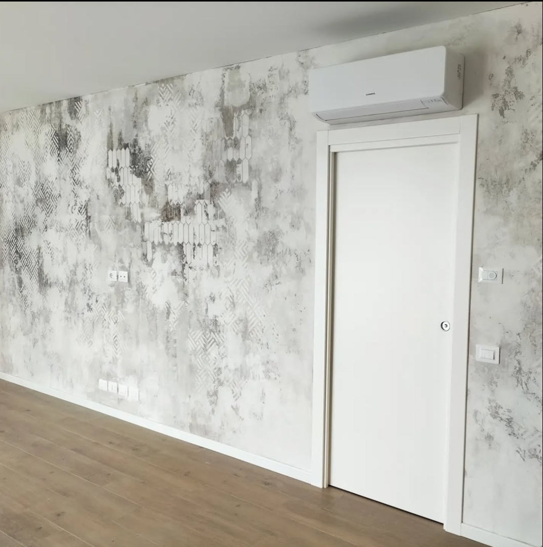 Set for decorating walls for plaster and paint 34 (Geometry 77 + Geometry 11) 0.3-1 mm (N00034)