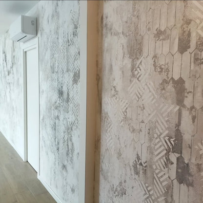Set for decorating walls for plaster and paint 34 (Geometry 77 + Geometry 11) 0.3-1 mm (N00034)
