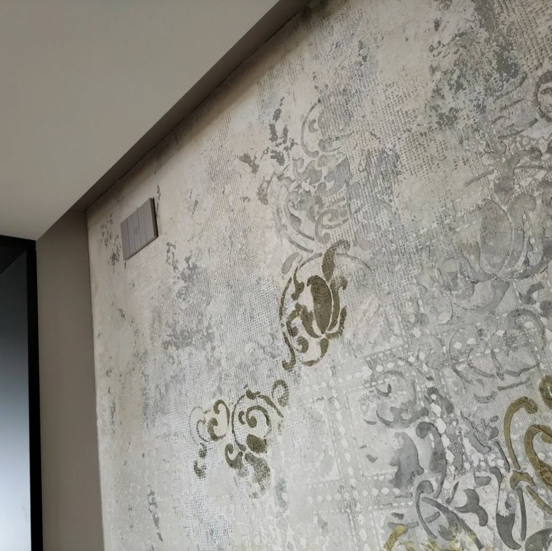 Wall decoration set for plaster and paint 35 (Oriental pattern 21 + Round pattern 14 + Square pattern 11) 0.3-1 mm (N00035)