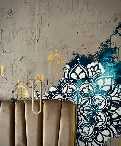 Set for wall decoration under plaster and paint 37 (Geometry 77 + Round pattern 93) 0.3-1 mm (N00037)