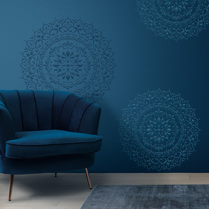 Set for plaster and paint wall decoration 5 Stencils DFA (Round pattern 6 + Oriental pattern 2) 0.3-1 mm (N00005)