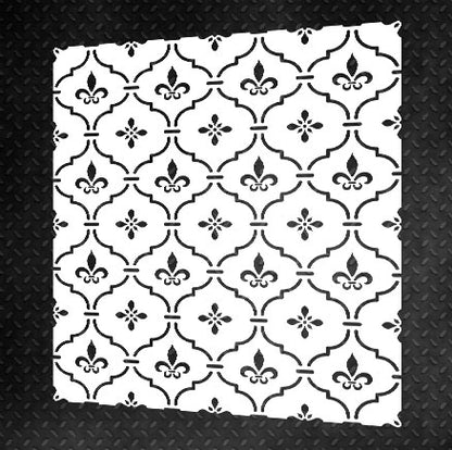 Set for plaster and paint wall decoration 5 Stencils DFA (Round pattern 6 + Oriental pattern 2) 0.3-1 mm (N00005)