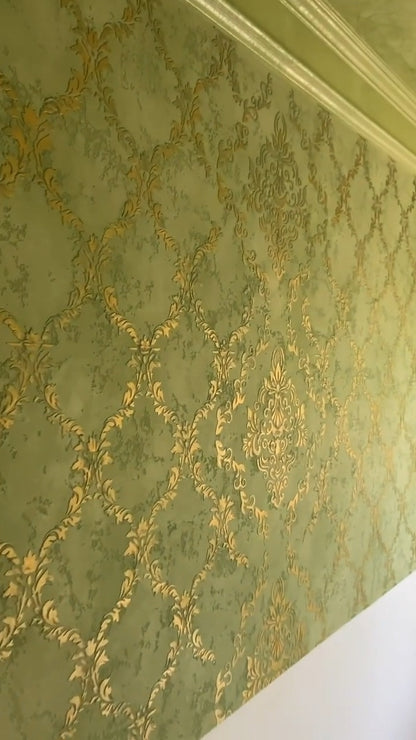 Wall decoration set for plaster and paint 9 Stencils DFA (Oriental pattern 5 + Damask 36) 0.3-1 mm (N00009)