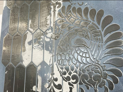 Set of stencils DFA decor for plaster and paint (Damask 22 + Geometry 77) 0.3-1 mm (N00067)