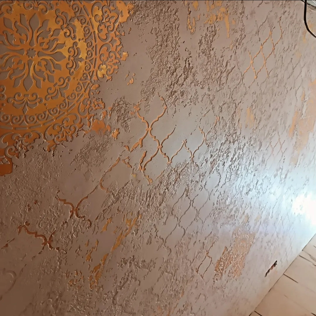 Set of stencils DFA decor for plaster and paint (Round 6 + Eastern 82) 0.3-1 mm (N00093)