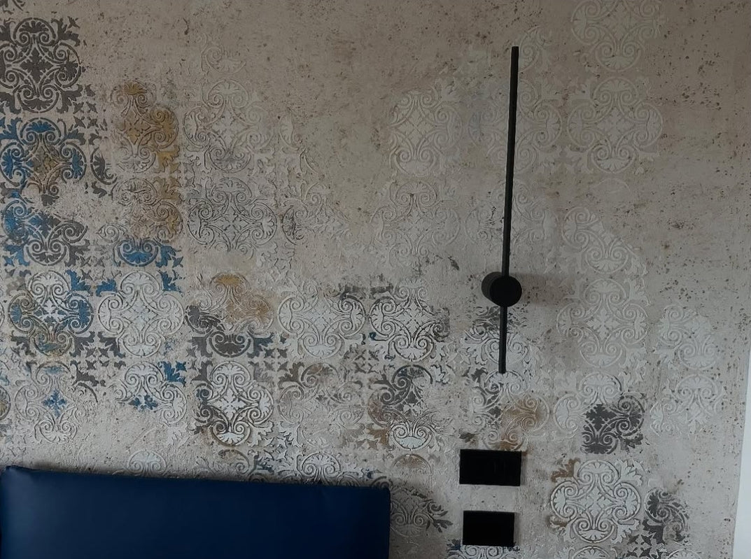 Wall decoration set for plaster and paint 3 DFA stencils (Square pattern 36 + Round pattern 67) 0.3-1 mm (N00003)
