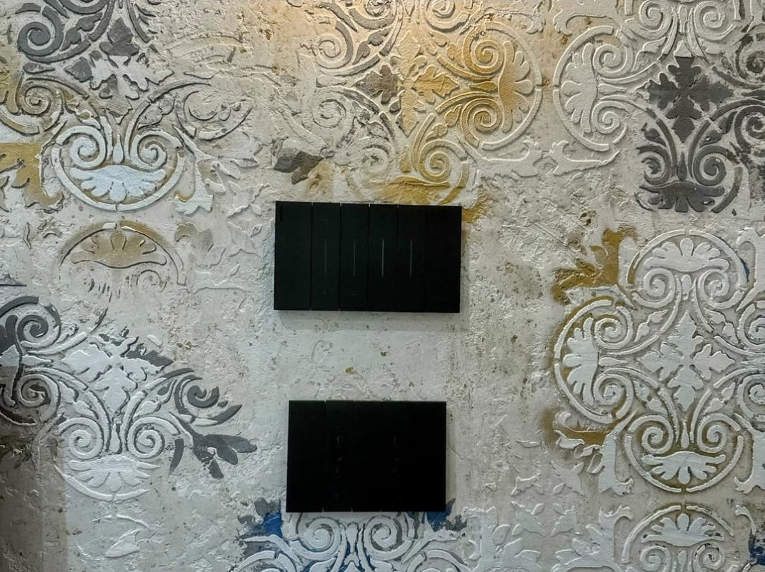 Wall decoration set for plaster and paint 3 DFA stencils (Square pattern 36 + Round pattern 67) 0.3-1 mm (N00003)