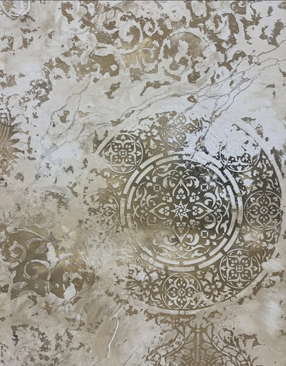 Set of stencils DFA for plaster and paint (Damask 22 + Round 14 + Eastern 18) 0.3-1 mm (N00064)