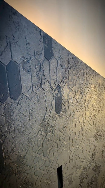 Set of stencils DFA for walls (Geometry 77 + Eastern 72) for plaster and paint 0.3-1 mm (N00082)