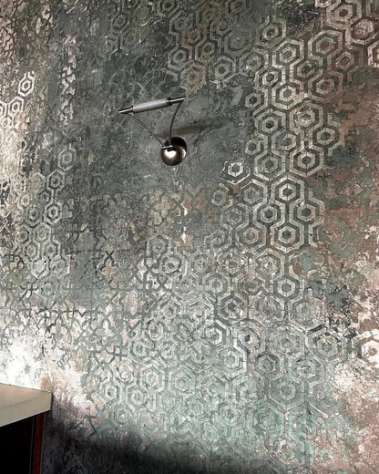 A set of stencils for wall decoration (East 72 + Geometry 25) for plaster and paint 0.3-1 mm (N00040)