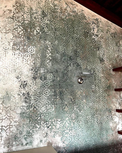A set of stencils for wall decoration (East 72 + Geometry 25) for plaster and paint 0.3-1 mm (N00040)