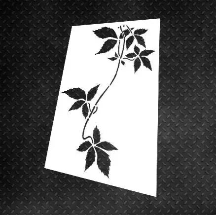 Stencil DFA for decoration Nature Palm leaf for plaster and paint 0.3-1mm (Р00106)