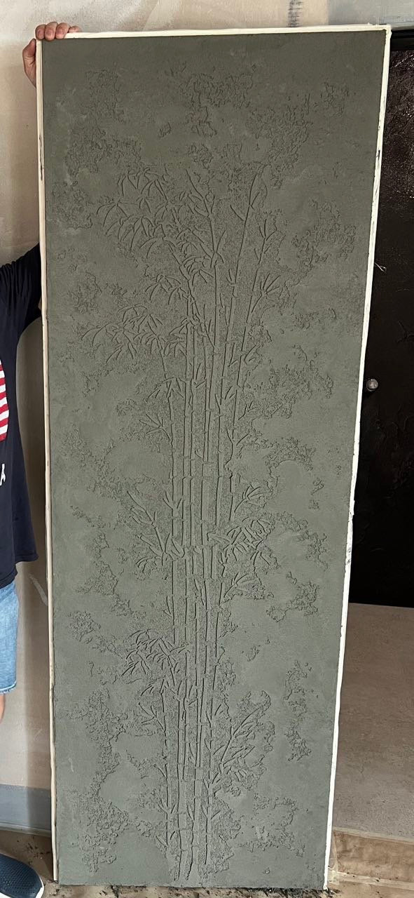Stencil DFA reusable Nature Bamboo for plaster and paint 0.3-1mm (P00109)