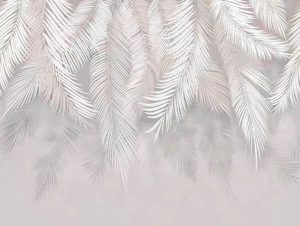 Stencil DFA for decoration Nature Palm leaf for plaster and paint 0.3-1mm (Р00110)
