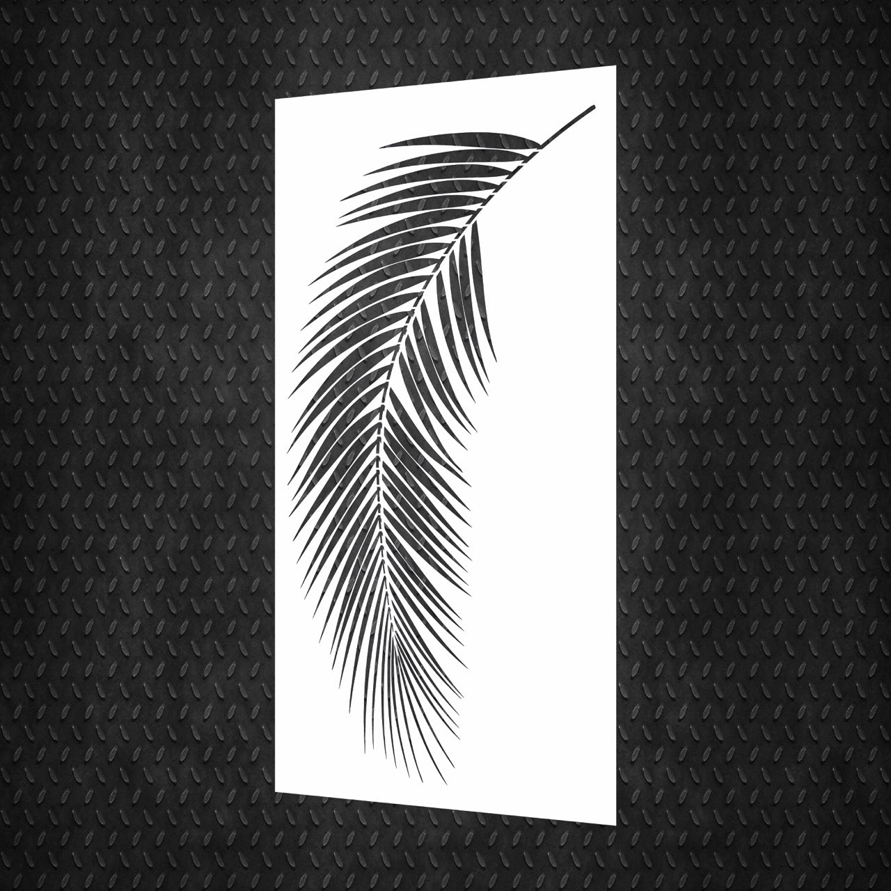 Stencil DFA for decoration Nature Palm leaf for plaster and paint 0.3-1mm (Р00113)
