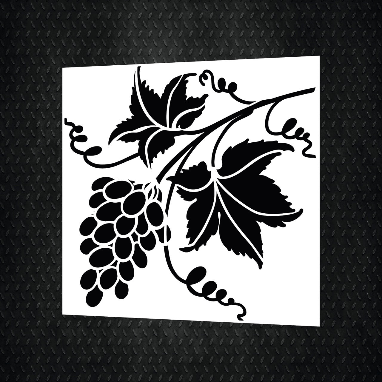 Stencil DFA reusable Nature Grape branch for plaster and paint 0.3-1mm ((Р00114)