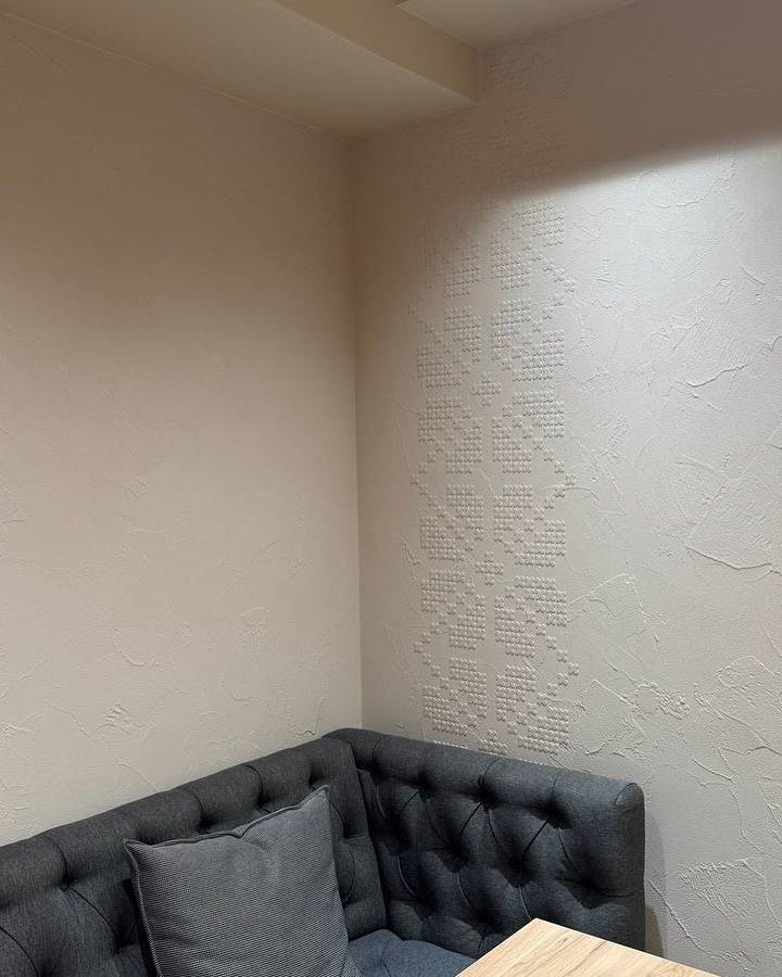 Ornament with character: "Embroidery" stencil for wall and furniture decoration 0.3-1 mm (Z00071)