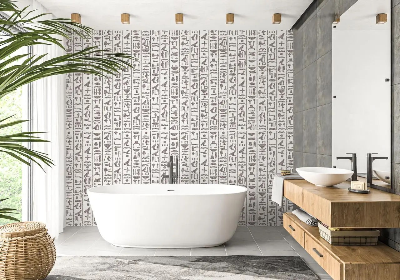 Stencils DFA Egyptian hieroglyphs 2. For interior and exterior work for putty and paint 0.3-1mm (X00053)