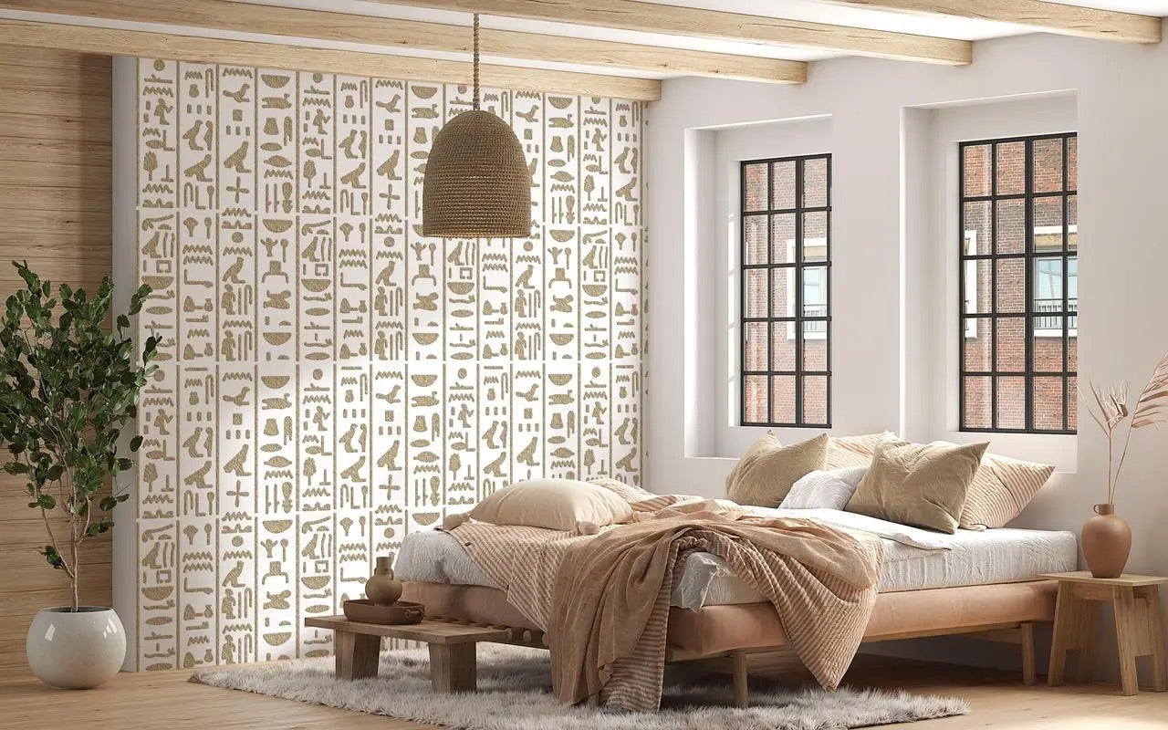 Stencils DFA Egyptian hieroglyphs 4. For interior and exterior work 0.3-1mm (X00055)