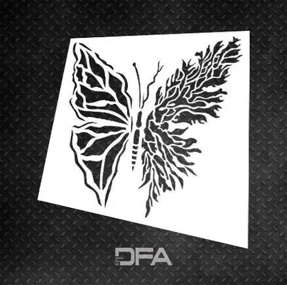 Liven up the interior: stencil DFA Butterfly for paint and plaster 0.3-1 mm (J00030)