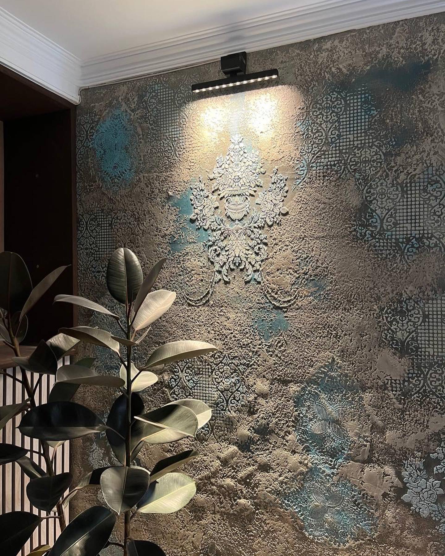 Stencil for decoration DFA Royal Damascus, for putty and paint, 0.3-1mm (D00024)