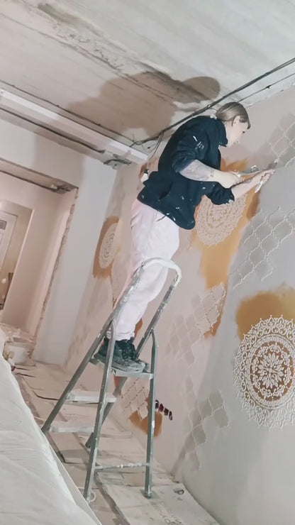 Set of stencils DFA decor for plaster and paint (Round 6 + Eastern 82) 0.3-1 mm (N00093)