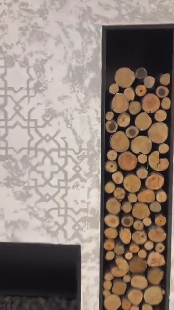 Stencils DFA set for wall decoration (Eastern 72 + Round 14) for plaster and paint 0.3-1 mm (N00117)
