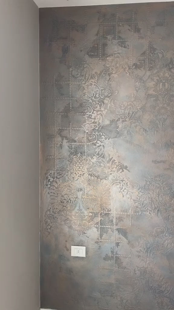 Stencils DFA set for decoration under plaster and paint (Damask 25 + Damascus 22 + Oriental 21) 0.3-1 mm (N00130)