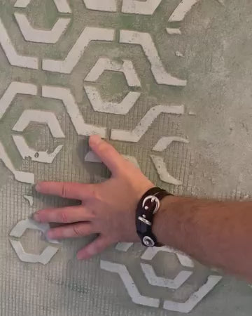DFA stencils for decoration (Geometry 23 + Geometry 25) for plaster and paint 0.3-1 mm (N00063)