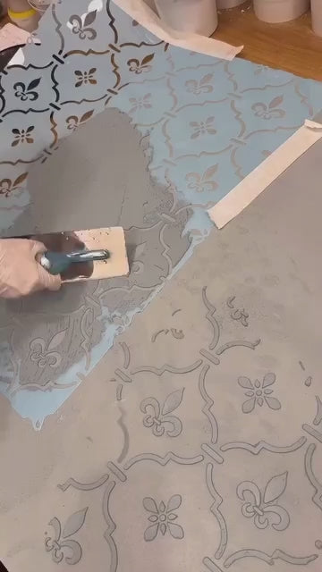 DFA stencils for wall decoration (Round 6 + Eastern 2) for plaster and paint 0.3-1 mm (N00069)