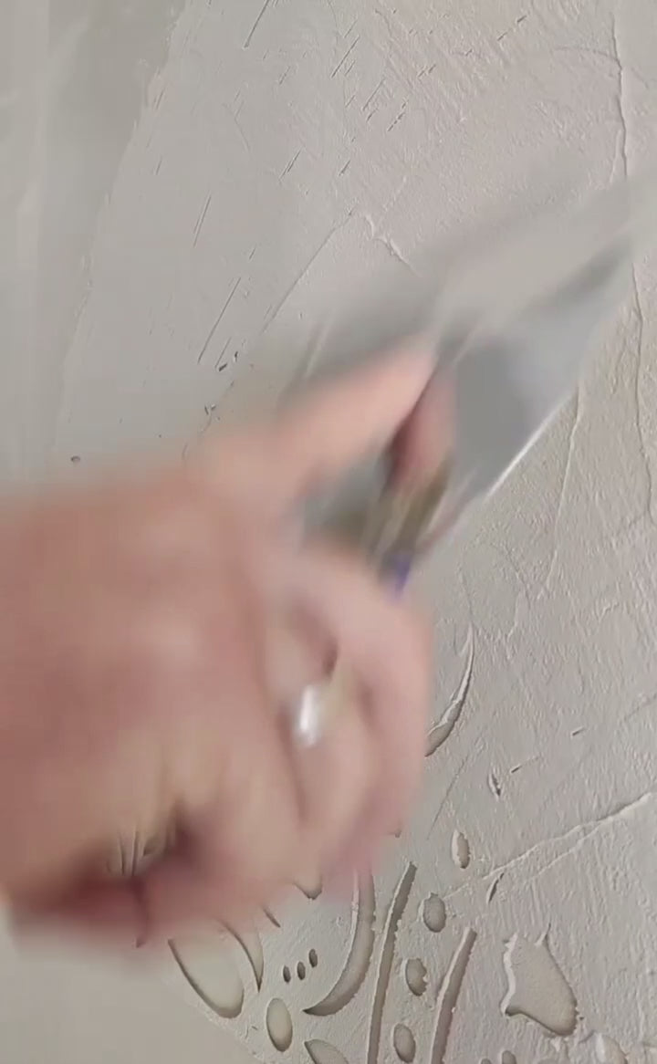 Set for plaster and paint wall decoration 12 Stencils DFA (Round pattern 54 + Round pattern 7 + Square pattern 4) 0.3-1 mm (N00012)
