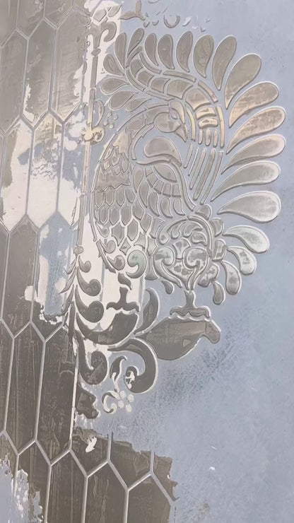 Set of stencils DFA decor for plaster and paint (Damask 22 + Geometry 77) 0.3-1 mm (N00067)