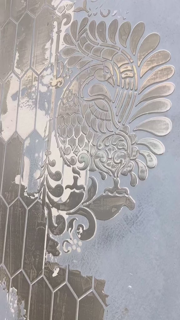 Set of stencils DFA decor for plaster and paint (Damask 22 + Geometry 77) 0.3-1 mm (N00067)