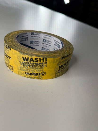 Professional painting tape Dolphin Washi Tape (TM Blue Dolphin) Ultra Premium, yellow 35 mm x 50 m