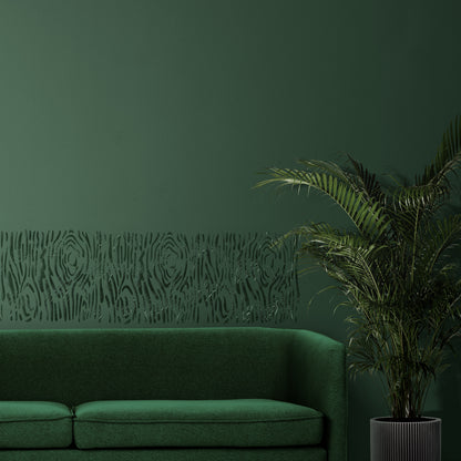 The natural beauty of wood bark on your walls with the DFA Tree Bark Texture 0.3-1 mm stencil (F00022)